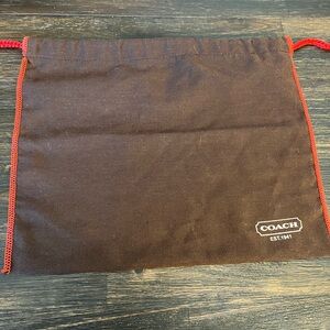 Small coach drawstring dust bag